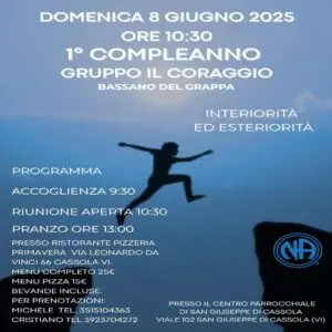 Compleanno Gruppo Il Coraggio di Bassano del Grappa – giugno 2025