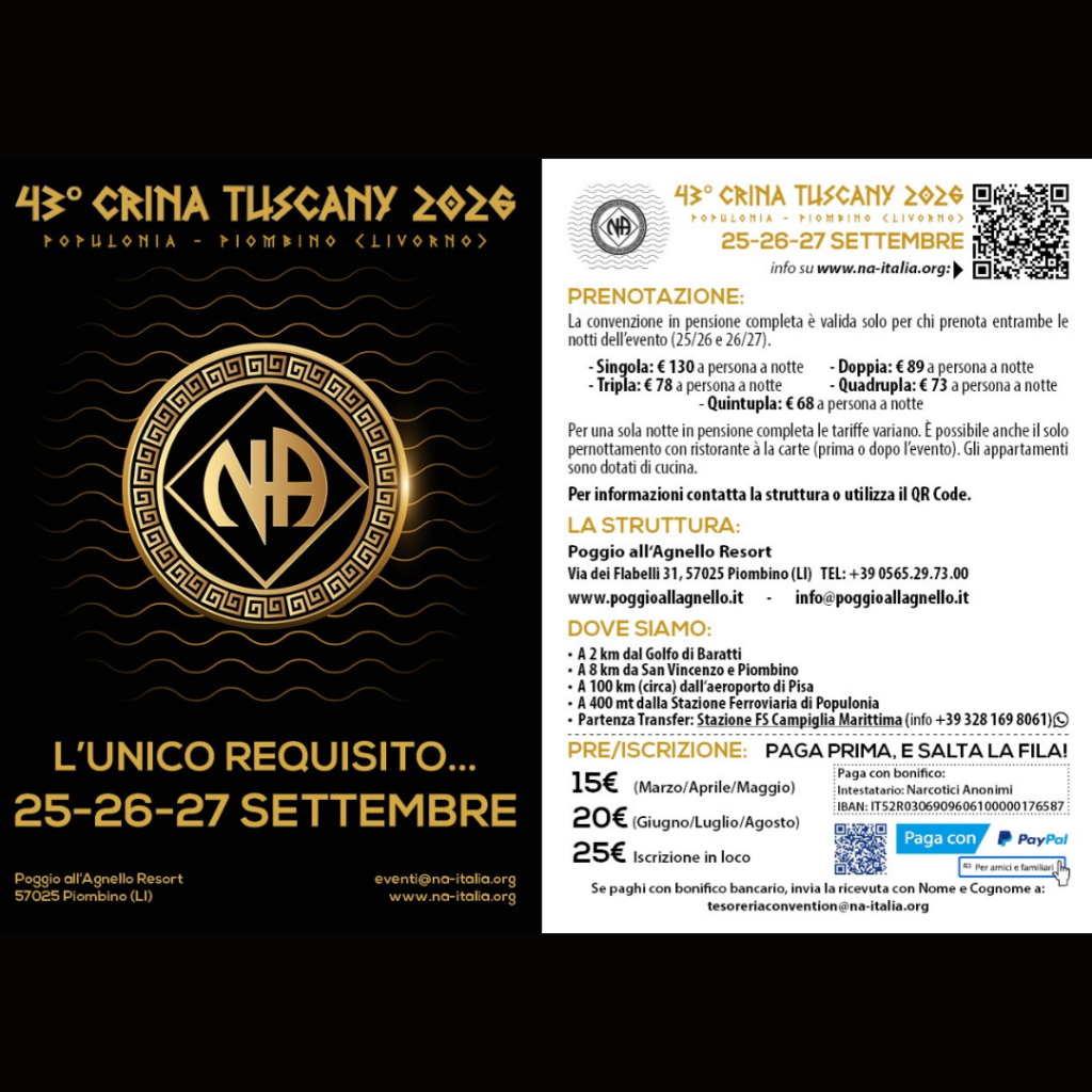 Convention Regione Italia. Settembre 2026