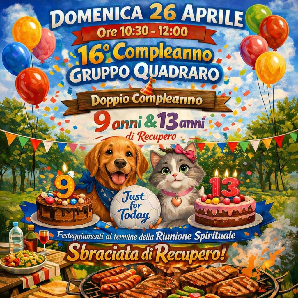 Triplo compleanno al gruppo Quadraro. Aprile 2026