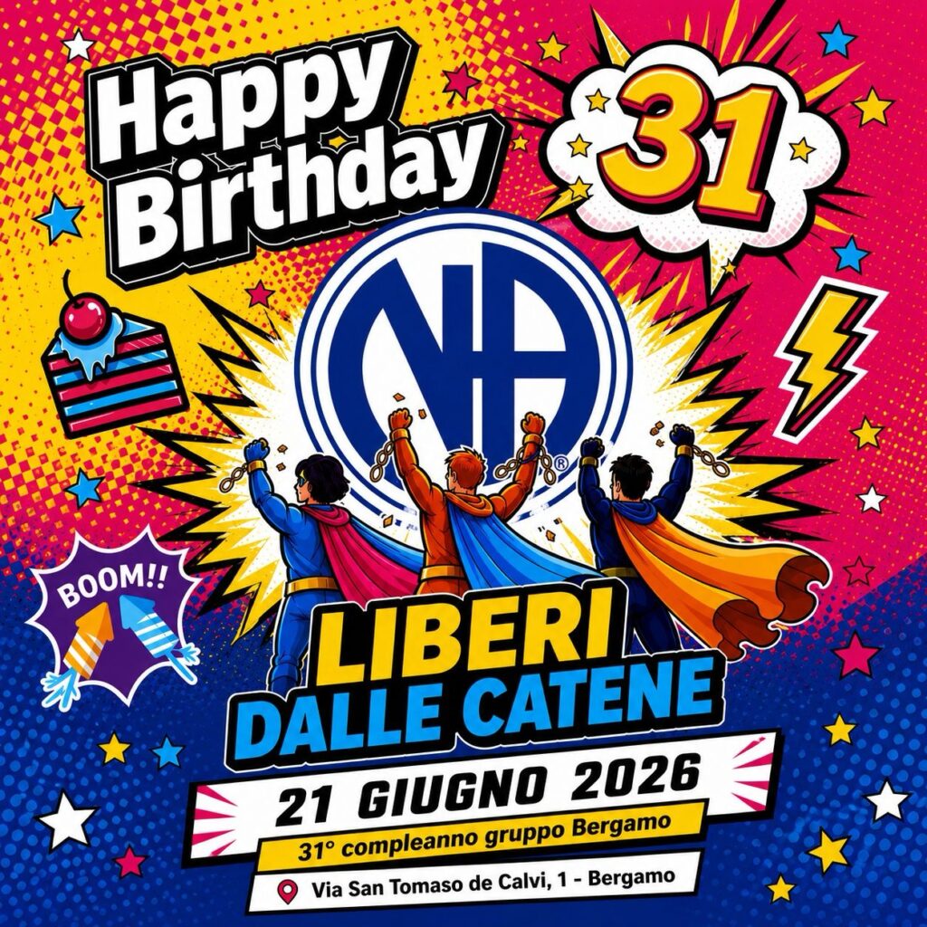 31°esimo Compleanno del gruppo NA Bergamo. Giugno 2026